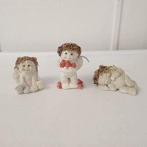 Dreamsicles Cast Art Industries Lot Of 3 Angel Figurines - Vintage 1990’s